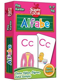 Flaş Kartlar - Alfabe & Oyna-Eğlen-Öğren-Zeka Geliştir (3-7 Yaş)