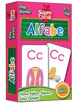 Flaş Kartlar - Alfabe & Oyna-Eğlen-Öğren-Zeka Geliştir (3-7 Yaş)