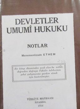 Devletler Umumi Hukuku (4-G-7)