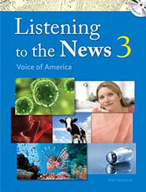 Listening to the News 3 with Dictation Book +MP3 CD