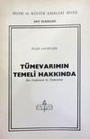 T&uuml;mevarımın Temeli Hakkında (1-E-88)