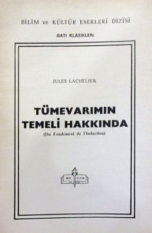 Tümevarımın Temeli Hakkında (1-E-88)