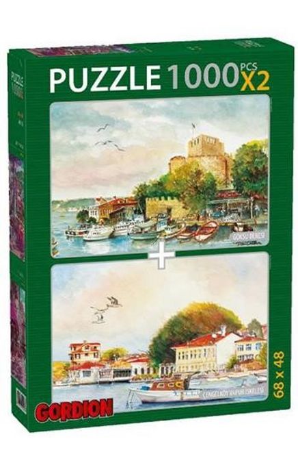 Göksu Deresi-Çengelköy Vapur 2x1000 Parça Puzzle Takım