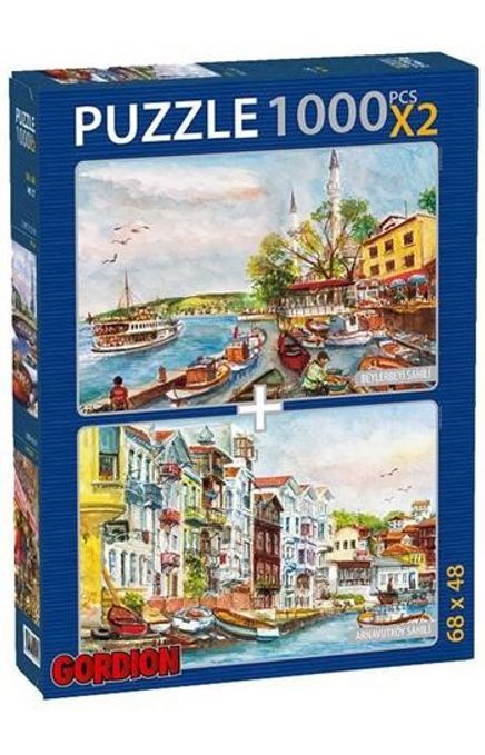 Beylerbeyi Sahili-Arnavutköy Sahili 2x1000 Parça Puzzle Takım