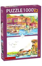 Çengelköy-Kuzguncuk Sahili 2x1000 Parça Puzzle Takım