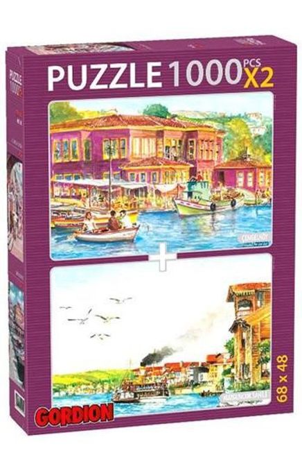 Çengelköy-Kuzguncuk Sahili 2x1000 Parça Puzzle Takım