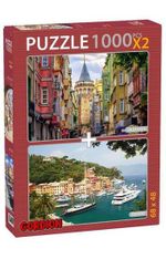 Galata Kulesi-Portofino 2x1000 Parça Puzzle Takım