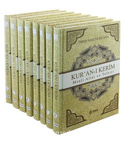 Kur'an-ı Kerim Meali Alisi ve Tefsiri (8 Cilt Takım -1. Hamur) / Ömer Nasuhi Bilmen