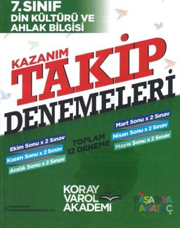 7. Sınıf Din Kültürü ve Ahlak Bilgisi Kazanım Takip Denemeleri