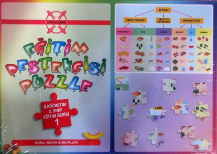 Eğitim Destekçisi Puzzle - İlköğretim 5. Sınıf Eğitim Serisi 1 / Konu: Besin Gurupları