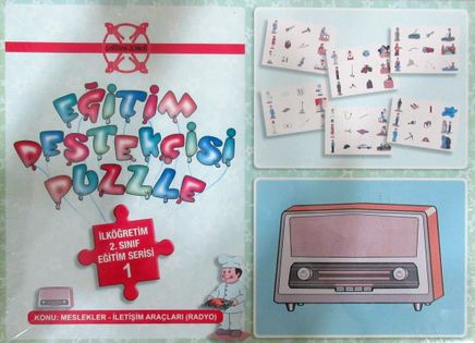 Eğitim Destekçisi Puzzle- İlköğretim 2. Sınıf Eğitim Serisi 1 / Konu: Meslekler-İletişim Araçları Radyo