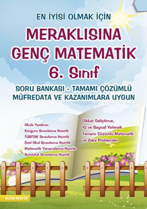 Meraklısına Genç Matematik 6. Sınıf Soru Bankası -Tamamı Çözümlü