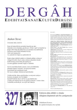Dergah Edebiyat Sanat Kültür Dergisi Sayı 327 Mayıs 2017