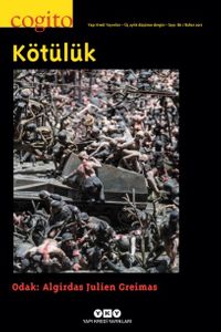 Cogito 86 Üç Aylık Düşünce Dergisi Bahar 2017 - Kötülük