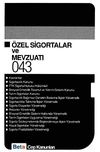 &Ouml;zel Sigortalar ve Mevzuatı / Cep Kitapları 043