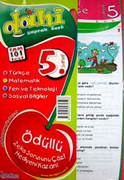 5. Sınıf Tüm Dersler Dahi Çek Kopar Yaprak Test & Türkçe-Matematik-Fen ve Teknoloji-Sosyal Bilgiler