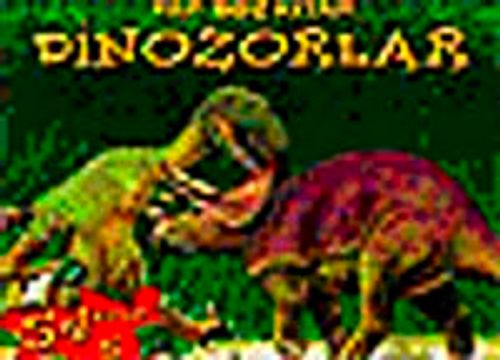 Dinozorlar (Yeşil) & 54 Parçalı 5 Yapboz