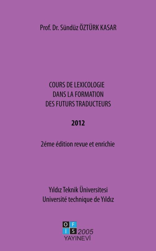Cours De Lexıcologie Dans La Formation Des Futurs Traducteurs
