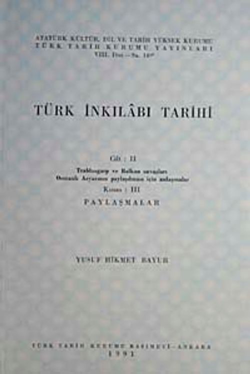 Türk İnkılabı Tarihi (Cilt 2 -Kısım 3)