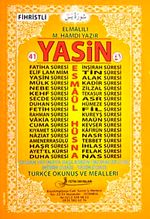 41 Yasin Fihristli (Büyük Boy) Kod:F015