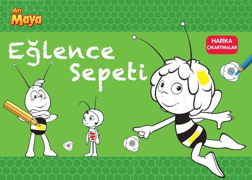 Arı Maya Eğlence Sepeti Çıkartmalı Boyama