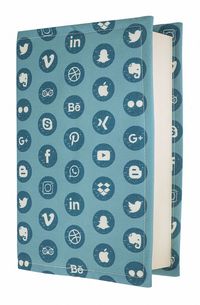 Kitap Kılıfı - Sosyal Medya (M - 31x21cm)