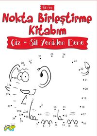 Nokta Birleştirme Kitabım Kırmızı / Çiz - Sil Yeniden Dene