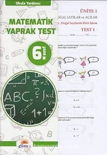 6. Sınıf Matematik Yaprak Test 