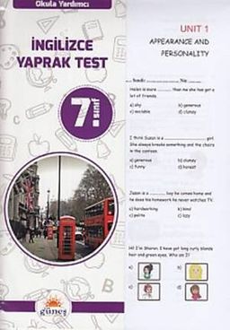 7. Sınıf İngilizce Yaprak Test 