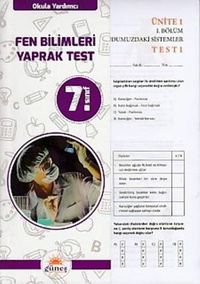 7. Sınıf Fen Bilimleri Yaprak Test 