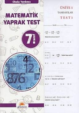 7. Sınıf Matematik Yaprak Test 