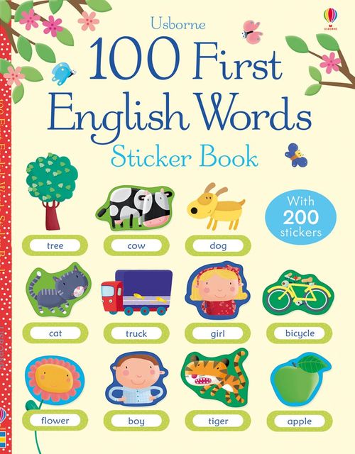 100 First English Words Sticker Book