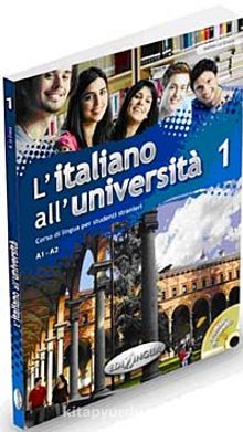 L'italiano all' universita 1 +CD (İtalyanca Temel ve Orta-Alt Seviye)