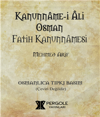 Kanunnamei Ali Osman Fatih Kanunnamesi