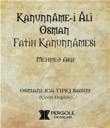 Kanunnamei Ali Osman Fatih Kanunnamesi