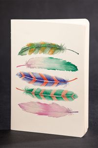 Akıl Defteri - Dokun ve Hisset Serisi - Renkli Tüyler (10 Adet Defter)