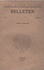 Belleten Sayı: 3 - 4 Cilt: 1