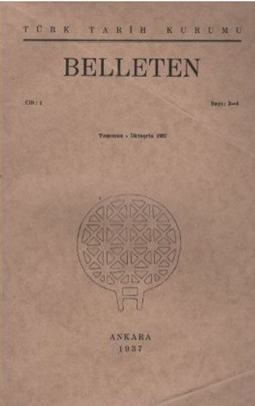 Belleten Sayı: 3 - 4 Cilt: 1