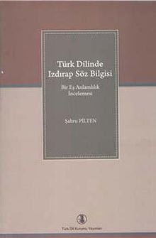 Türk Dilinde Izdırap Söz Bilgisi