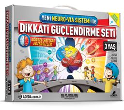 Dikkati Güçlendirme Seti 3 Kitap (3 Yaş) (Yeni Neuro-Via Sistemi ile)