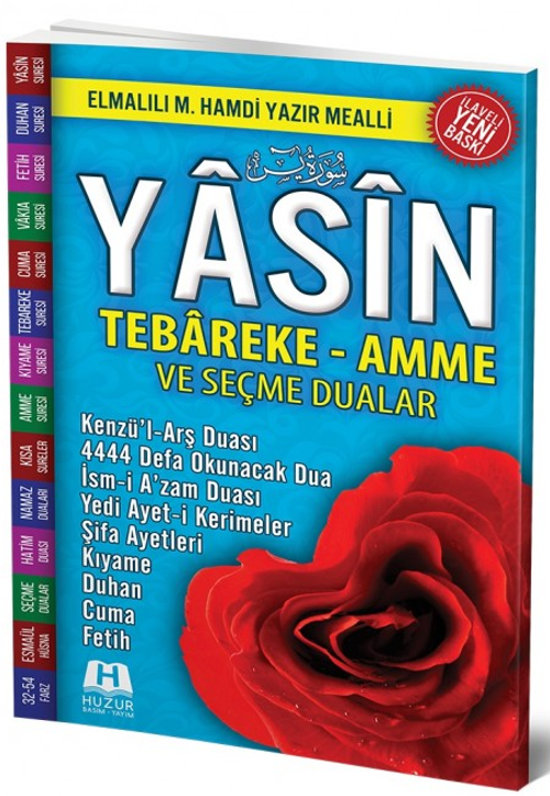 Orta Boy Yasin-i Şerif Seçme Dualı Fihristli (Mavi) (072)