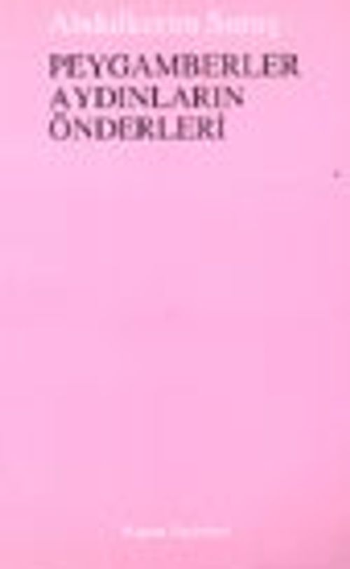 Peygamberler Aydınların Önderleri