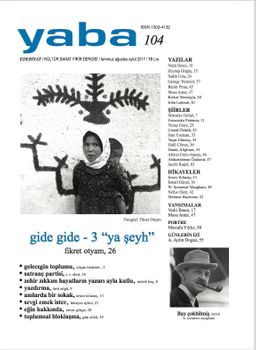 Yaba Edebiyat Sayı:104 Temmuz-Ağustos-Eylül