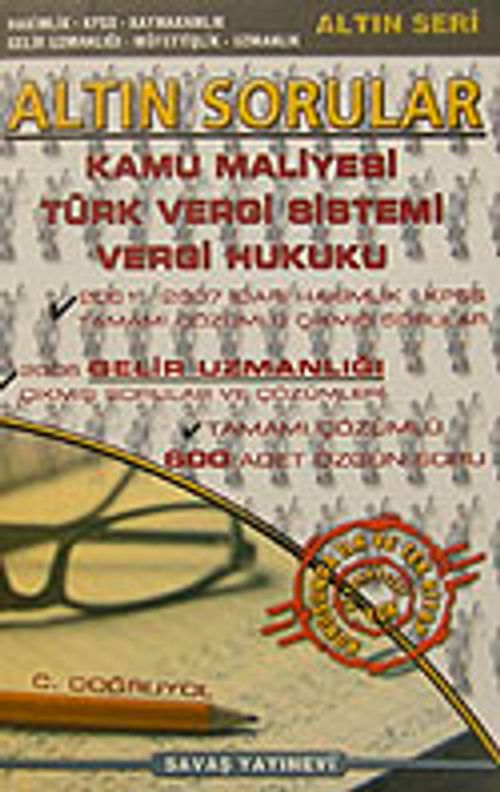 Altın Sorular Kamu Maliyesi Türk Vergi Sistemi Vergi Hukuku