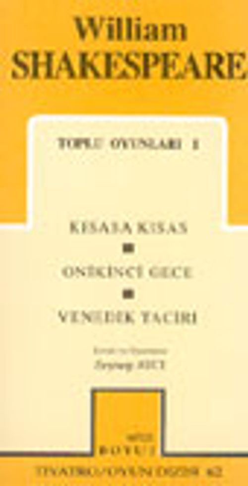 Toplu Oyunlar 1 / Kısasa Kısas/ Onikinci Gece/ Venedik Taciri