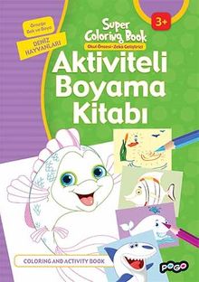 Aktiviteli Boyama Kitabı / Deniz Hayvanları