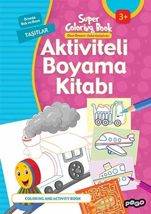 Aktiviteli Boyama Kitabı / Taşıtlar