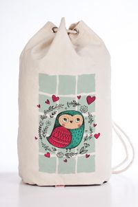 Spor Bez Çanta - Baykuş Kalpli