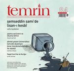 Temrin Aylık Düşünce ve Edebiyat Dergisi Sayı:84 Temmuz-Ağustos 2017
