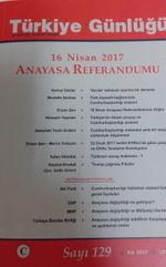 Türkiye Günlüğü Üç Aylık Fikir ve Kültür Dergisi Sayı:129 Kış 2017